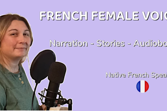 record a warm french voice over for children stories and kids content