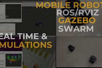 program mobile robot using ros ros2 in gazebo and realtime