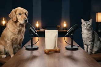 create ai pet ugc ads, talking dog and cat videos, interviews and podcast videos