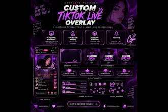 design a custom tiktok live overlay for your stream