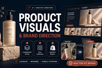 create ai product visuals and creative direction for your shopify brand catalog