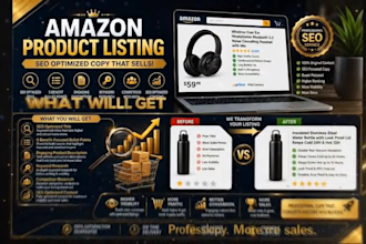 write SEO optimized amazon product listing copy