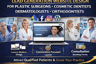 plastic surgeons cosmetic dentists dermatologists orthodontists leads website
