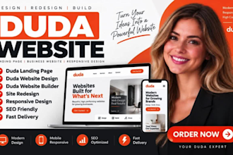 design duda landing page, duda website design duda website builder site redesign