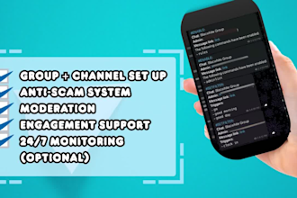 set up and moderate your telegram group chat and community