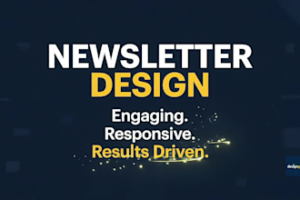 design a professional mailchimp newsletter for your business