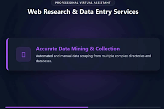 do web research, data collection, and market research