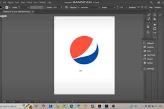 manually trace logo and convert image to vector