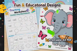 design kids worksheets and printable coloring books