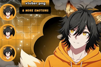 design and rig vtuber model anime vtuber live2d vtuber rigging for vtube studio