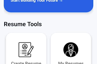 develop a resume builder android app