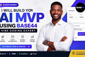 create ai saas mvp apps with base44 and vibe coding