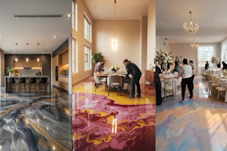 create ai asmr epoxy floor transformation videos