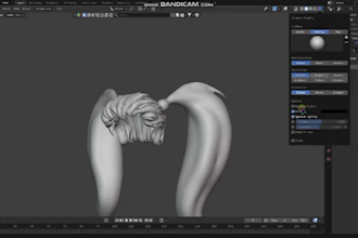 design custom 3d avatar hair model for second life, vrchat vtuber, zepeto fivem