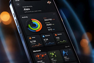 create high end 3d UI motion graphics, app interactions saas explainer video