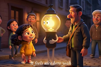 create 3d ai animation pixar style animation ai video art ai cartoon 4k story