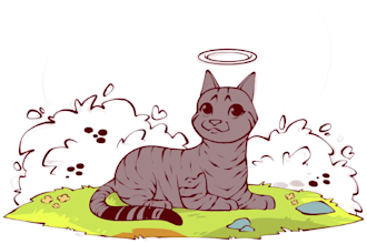 kawaii pet character for avatar, sticker or mascot