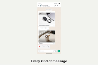 create a text message chat video with a reacting face