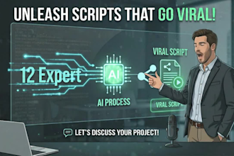 create script that actually will go viral