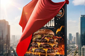 create a stunning 3d anamorphic billboard animation