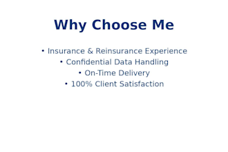 provide insurance and reinsurance virtual assistant services