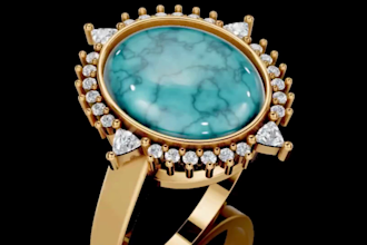 custom 3d jewelry ring and pendant cad modeling with printable stl file