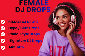 create professional dj drops dj tags and dj intros with fx