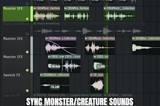 do sound design and audio mixing for your film or animation