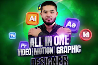 be your expert video editor, motion, and graphic designer
