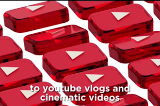 create cinematic videos and youtube vlogs