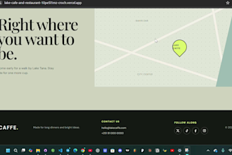 design a responsive small business website and landing page