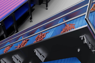 create 3d industrial machine animation and factory cgi