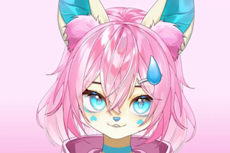 create and rig a furry live2d vtuber model for streaming