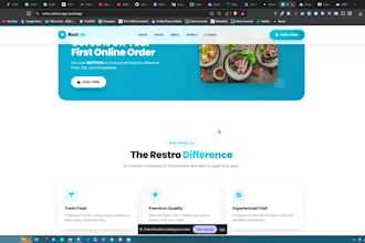 modern wordpress restaurant website with online menu and booking