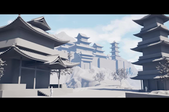 design 3d game environment world building low poly game asset ue5 unity blender