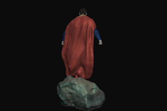 create a custom 3d action figure, collectible toy, and character model