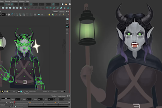 do rigging of your designed character in toon boom harmony