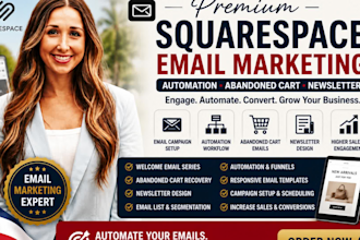 setup squarespace email marketing abandoned cart automation and email newsletter