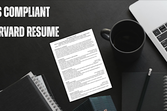 write ats compliant harvard resume, cover letter and linkedin optimization