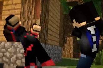 create 3d minecraft cinematic adventure animation