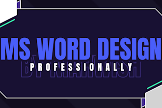 format, design, and redesign your ms word document