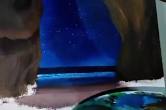 create acrylic landscape paintings inspired by nature