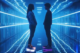 produce a high energy ai cinematic music video for you
