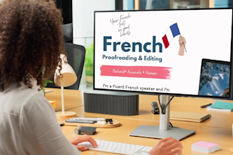 proofread and correct your french text
