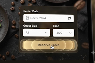 design modern cafe and restaurant website