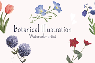 paint the flower of your choice with watercolor