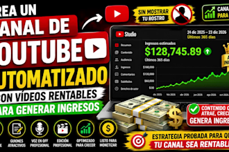 crea un canal de youtube automatizado con vídeos
