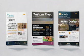design professional custom eye catching print ready flyer for you in 24h