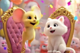 create cute 3d animated pet videos for social media reels