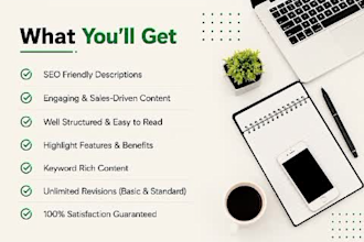 write SEO product descriptions